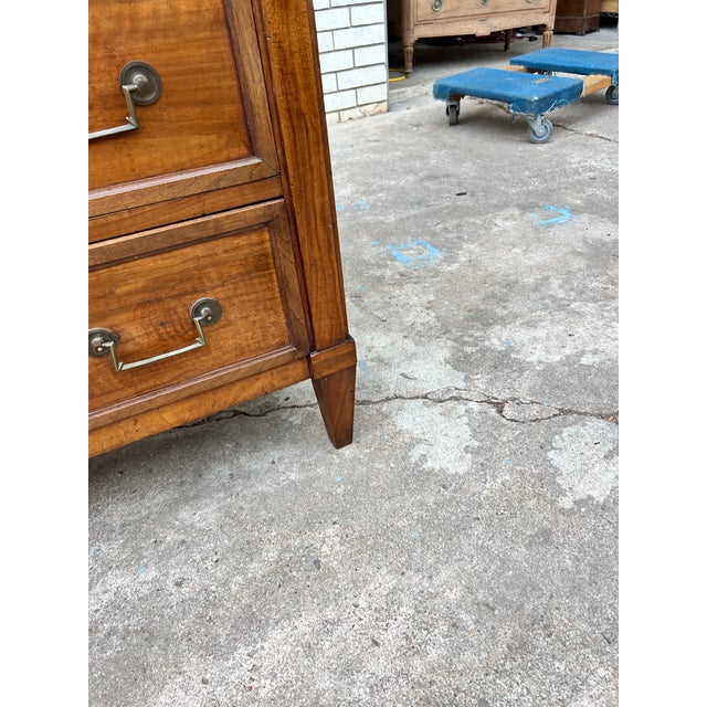 Late 19th Century French 19th Century Louis XVI Mahogany Commode / Chest of Drawers For Sale - Image 5 of 12