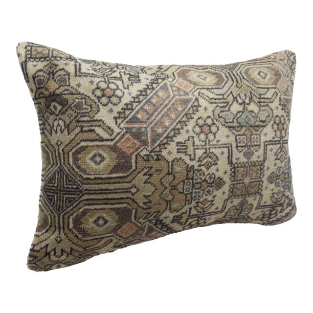 Handmade Vintage Turkish Rug Pillow -16' X 24'' For Sale