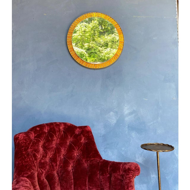 Spanish Spanish 1960s Mirror With Metallic Frame For Sale - Image 3 of 12