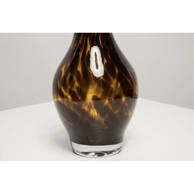 Mid-Century Modern Vintage Leopard Small Brown Vase For Sale - Image 3 of 7