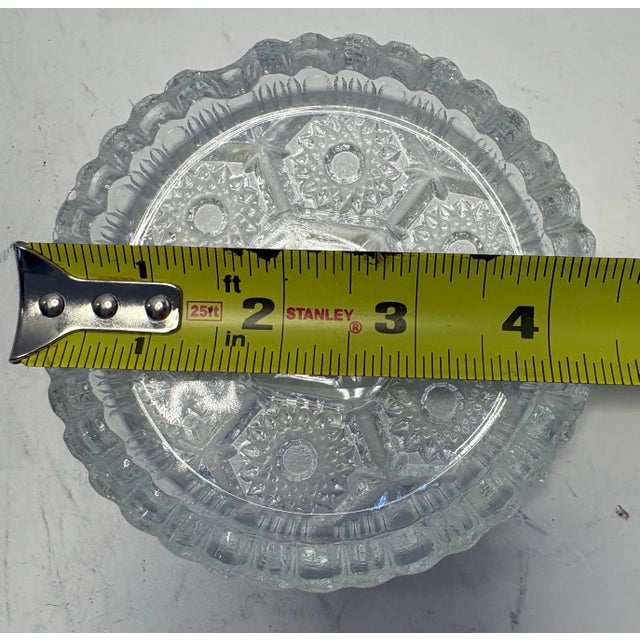 Glass Italian Mid-Century Pressed Glass Ashtray or Catchall, C. 1950s For Sale - Image 7 of 8