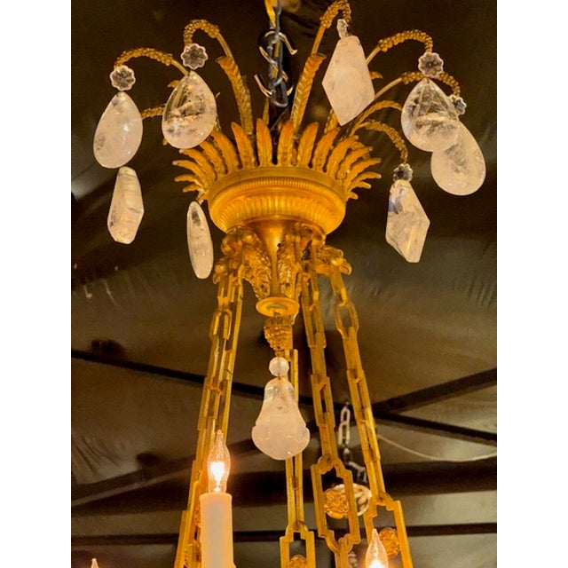 French Louis XVI Rock Crystal Chandelier For Sale In Dallas - Image 6 of 10