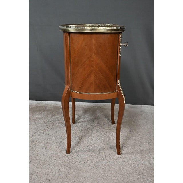 Small Early 20th Century Transition Kidney-Shaped Mahogany Commode For Sale - Image 12 of 18