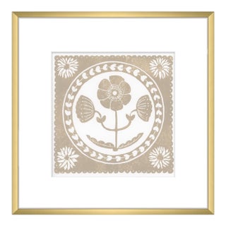 12x12" Framed Black and White Daffodil Flower Art Print Botanical Wall Decor For Sale