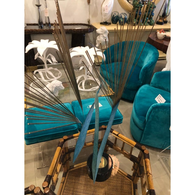 Vintage 1967 Mid Century Modern Curtis Jere Metal Kinetic Statue For Sale - Image 9 of 13