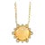 Syna Yellow Gold Opal Necklace with Diamonds For Sale