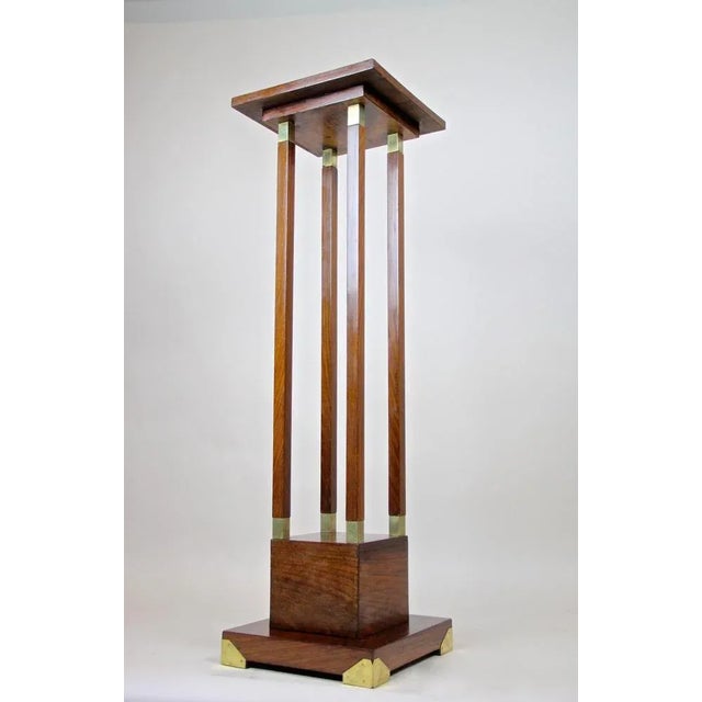 Austrian Art Nouveau Palisander Pedestal, 1900 For Sale - Image 12 of 15