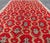 Mid 20th Century Vintage Turkish Tulu Rug With a Modern Design in Red Background For Sale - Image 5 of 13
