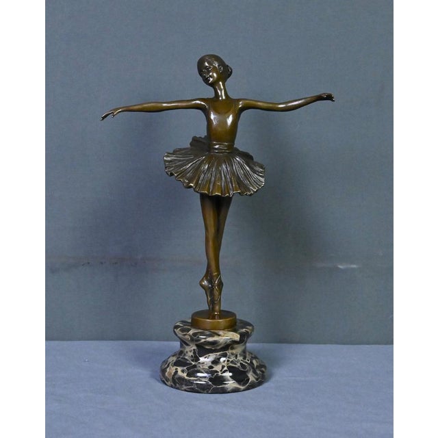 Crespain, Ballerina, Early 20th Century, Bronze For Sale - Image 3 of 14