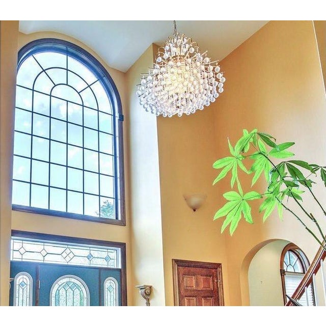 Original crystal basket (Empire style) chandelier removed from a custom 4,800 sq. ft. home built in 1994. This chandelier...