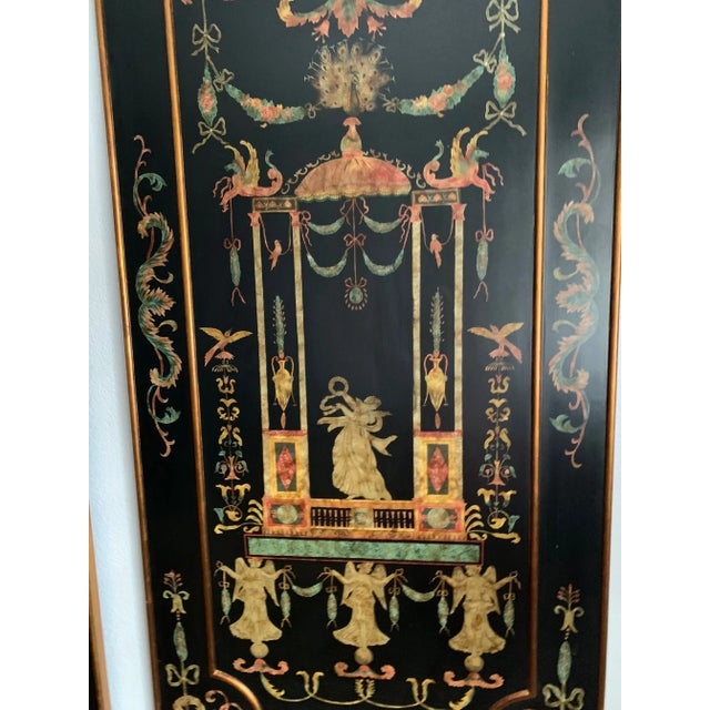 Florentine-Style Neoclassical Decorative Panels — Pair For Sale - Image 11 of 13