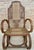Wood 20th Century Art Deco Bentwood Rocking Chairs with Reed Seats, Set of 2 For Sale - Image 7 of 18