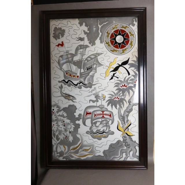 Mirror by Pierre Dumas, 1930s For Sale - Image 9 of 9