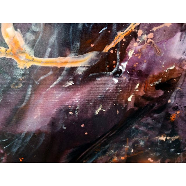 Ovidiu Kloska, Cosmic Angel with Ember and Light, 1977, Canvas For Sale - Image 4 of 12