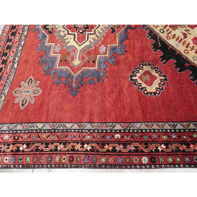 Mid 20th Century Mid-20th Century Handmade Turkish Anatolian Room Size Carpet For Sale - Image 5 of 8