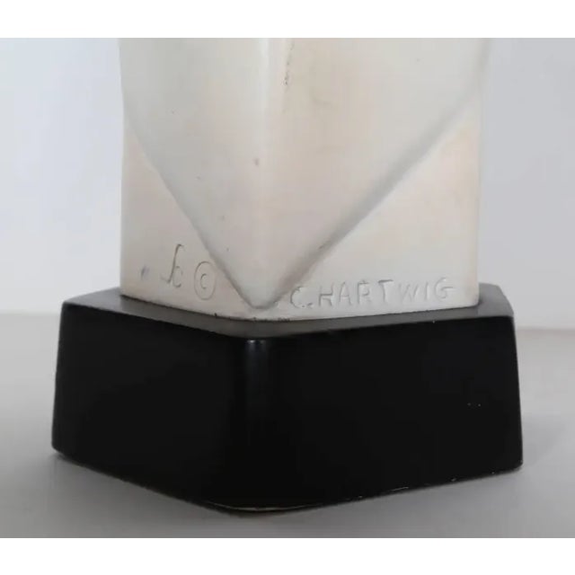 Plastic Rare 1960s Cleo Hartwig Plaster Owl Sculpture - Sculptors Guild Monogram For Sale - Image 7 of 8