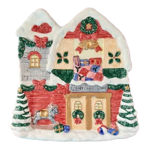 Vintage Fitz and Floyd Christmas Plate