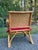 Copper Vintage Mid-Century Modern Rattan Lounge Chair Manufactured by the Company Rattan Art in the Philippines. For Sale - Image 8 of 9