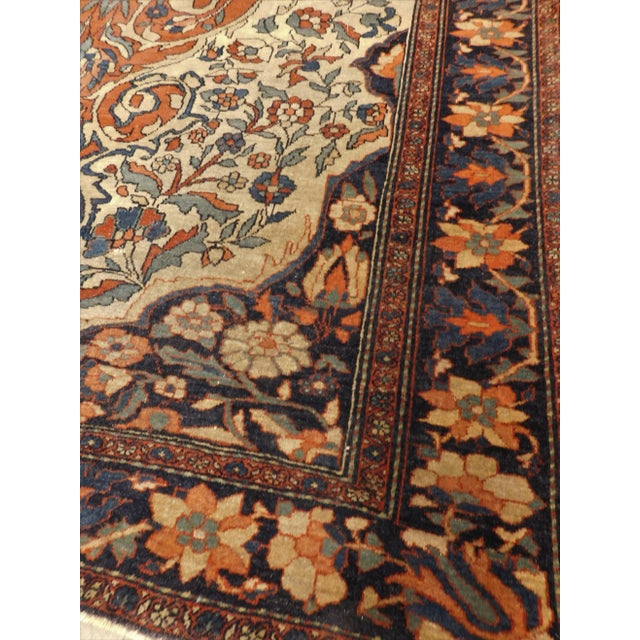 Antique Persian Sarouk Farahan Rug - 3'6"x 5' For Sale - Image 9 of 13