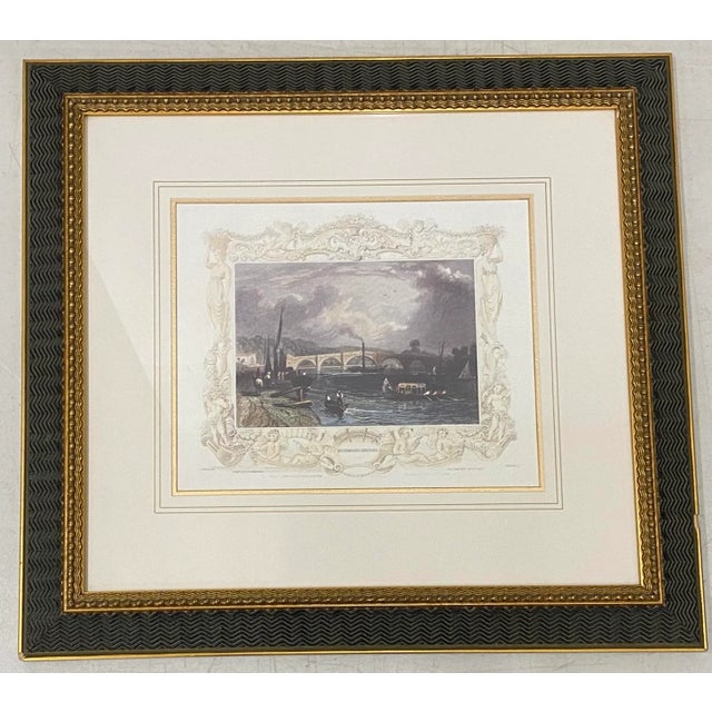 Gray Set of Three "Thames River Views" Framed Prints Late 20th C. For Sale - Image 8 of 13