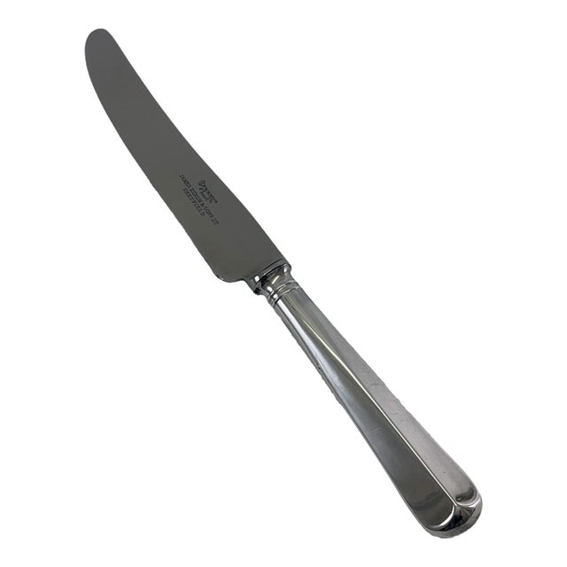 1980s Silver Dinner Knife, Rattail For Sale