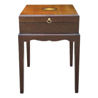 Inlaid Mahogany Regency Style Box Table For Sale