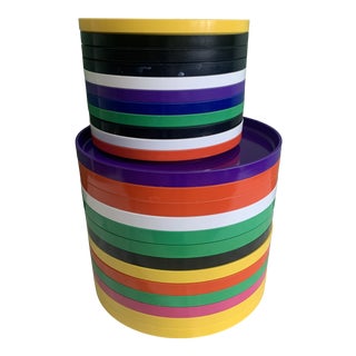 1960s Massimo Vignelli for Heller Plate Set - 25 Pieces For Sale