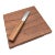 1970s Dansk Teak Wood Cheese Board With Knife For Sale