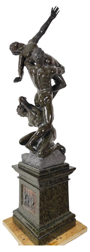 Abduction of Sabine, 19th Century, Serpentine Sculpture