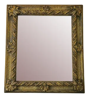 Large Giltwood 19th Century Overmantle Wall Mirror