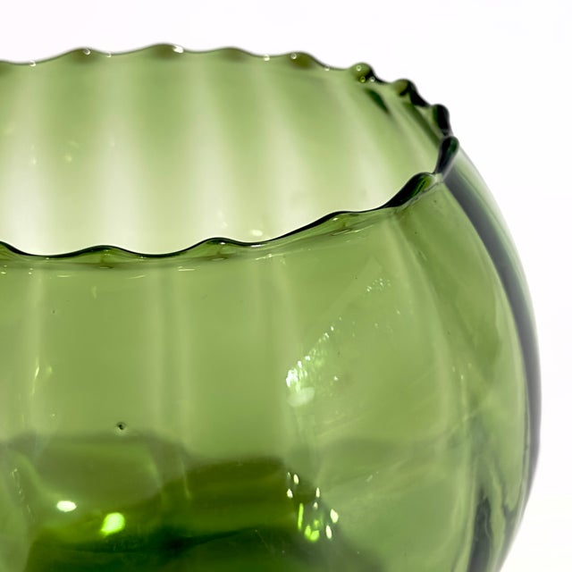 1950s Mid-Century Empoli-Attributed Glass Vessel Color Sampler Curation - Group of 4 For Sale - Image 5 of 18