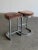 Vintage Cantilevered Bar Stools in Mohair - Pair For Sale - Image 10 of 10