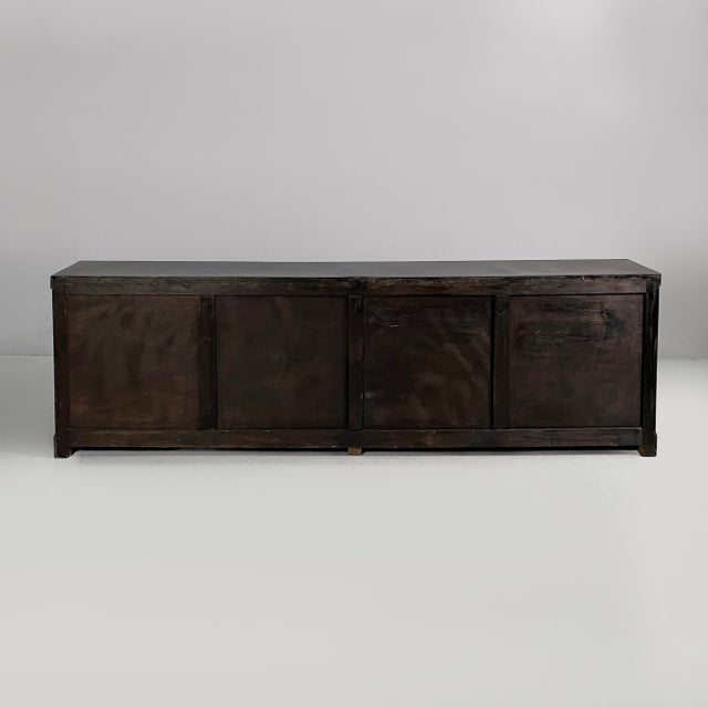 1930s Italian Art Deco Sideboard in Black Wood, 1930s For Sale - Image 5 of 18