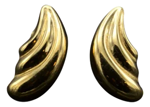 The Barrington: Vintage Yellow Gold Earrings, 2 Pieces