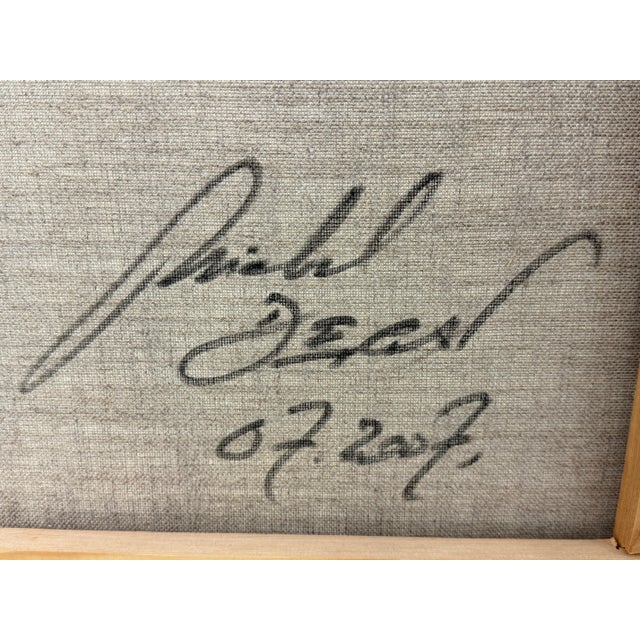 Circa 2007 Michel Degav Oil on Canvas Painting For Sale - Image 11 of 12