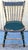 Folk Art 19Thc Origin. Green Paint & Mustard Stripe Thumb Back Windsor Chairs Set of Five For Sale - Image 3 of 8