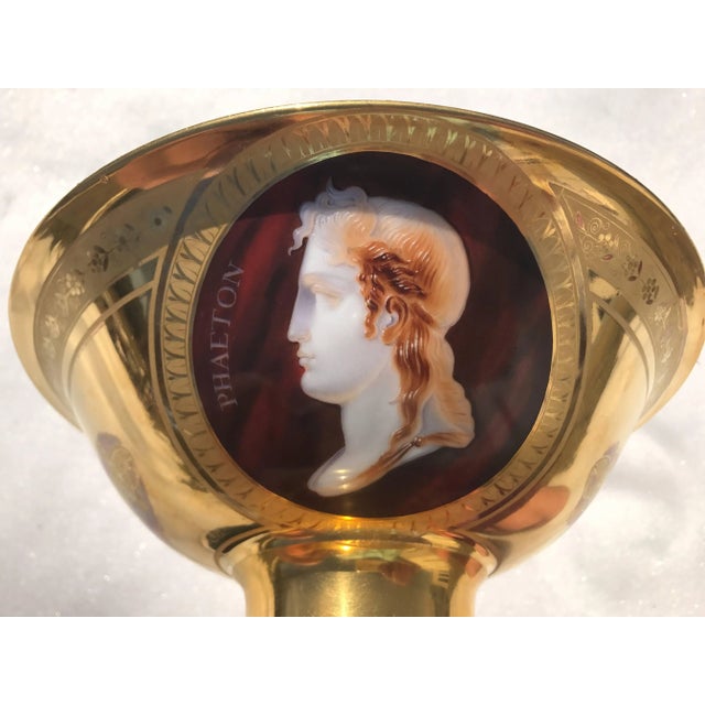 Shabby Chic Empire Porcelain Bowl With Cameo Profiles For Sale - Image 3 of 11