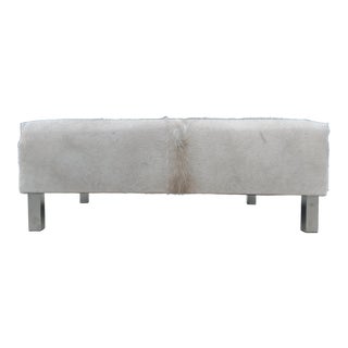 Classic Cowhide Ottoman For Sale
