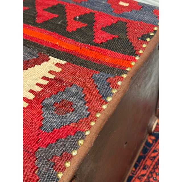 Kilim Hassock Foostools, Set of Two For Sale - Image 10 of 12