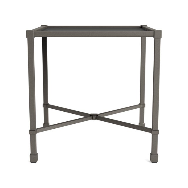Contemporary Brown Jordan Venetian 18" Square Occasional Table, Mica frame For Sale - Image 3 of 11