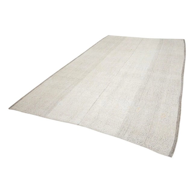 Mid-Century Modern Vintage Modern Turkish Kilim Rug For Sale - Image 3 of 7