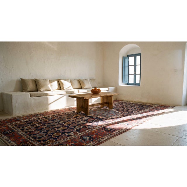 Wonderful Red and Black Color With Paisley Pattern Antique Caucasian Karabagh Rug For Sale - Image 14 of 15