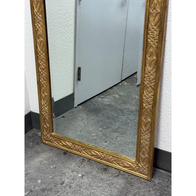 Decorative Arts, Inc Gold Framed Wall Mirror For Sale - Image 11 of 12