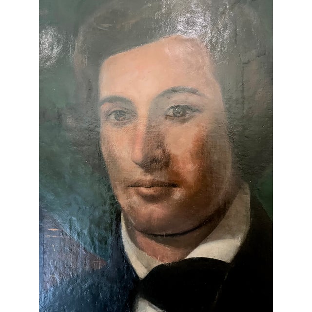Antique Late 1800s Framed Portrait of a Young Gentleman For Sale - Image 4 of 11
