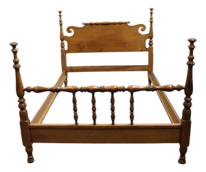 Sprague & Carleton Solid Hard Rock Maple Colonial Early American Full Size Bed 210-400-784