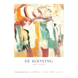 Willem De Kooning Exhibition Poster
