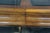 Mid Century Chinoiserie Matchbook Walnut Brass & Glass Extendable Dining Table For Sale - Image 9 of 15