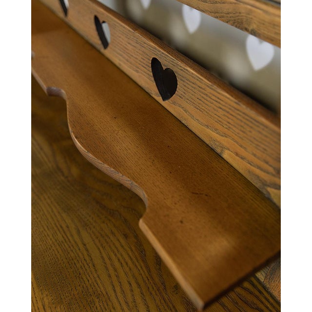 19th Century Arts and Crafts Oak Dresser and Vanity For Sale - Image 4 of 9