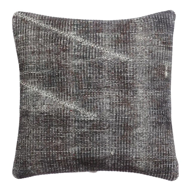 Gray Overdyed Pillow Cover For Sale