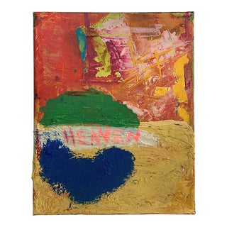 Small Abstract Painting "Logo Heaven" For Sale